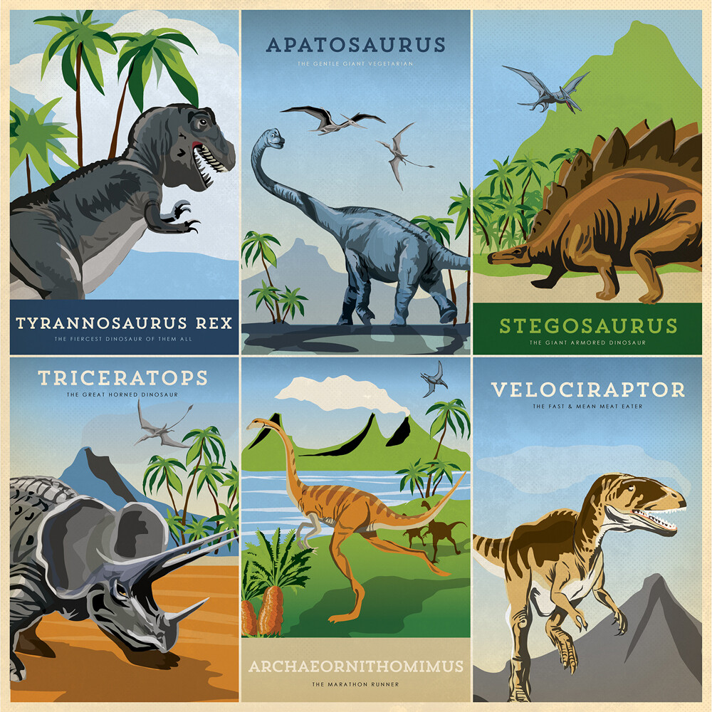 Carta Bella - Dinosaurs - 12&quot; x 12&quot; Double-sided Paper - 4&quot;x6&quot; Journalling Cards