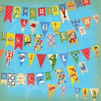 Carta Bella - Toy Box - 12&quot; x 12&quot; Double-sided Paper - Toy Banner
