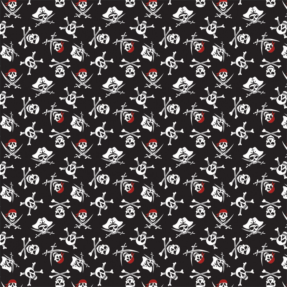 Echo Park - Pirate Tales - 12&quot; x 12&quot; Double-sided Paper - Jolly Roger