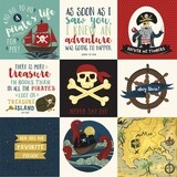 Echo Park - Pirate Tales - 12&quot; x 12&quot; Double-sided Paper - 4&quot;x4&quot; Journalling Cards