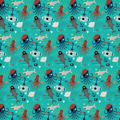 Echo Park - Imagine That - 12&quot; x 12&quot; Double-sided Paper - Fish Friends