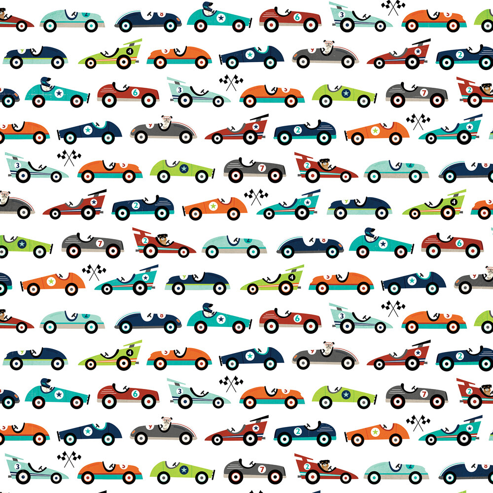 Echo Park - Imagine That - 12&quot; x 12&quot; Double-sided Paper - Car Race