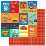 PhotoPlay - Little Builder - 12&quot; x 12&quot; Double-sided Paper - My Sweet Boy