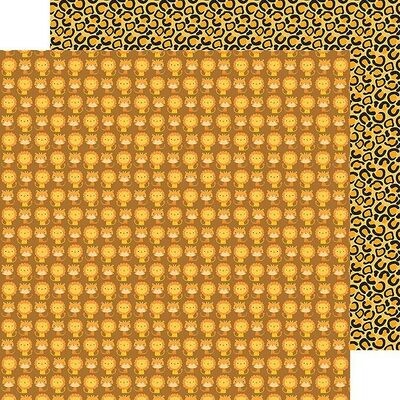 Doodlebug Design - At the Zoo- 12&quot; x 12&quot; Double-sided Paper - Lions and Tigers