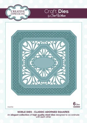 Sue Wilson Noble Collection - Classic Adorned Squares Die