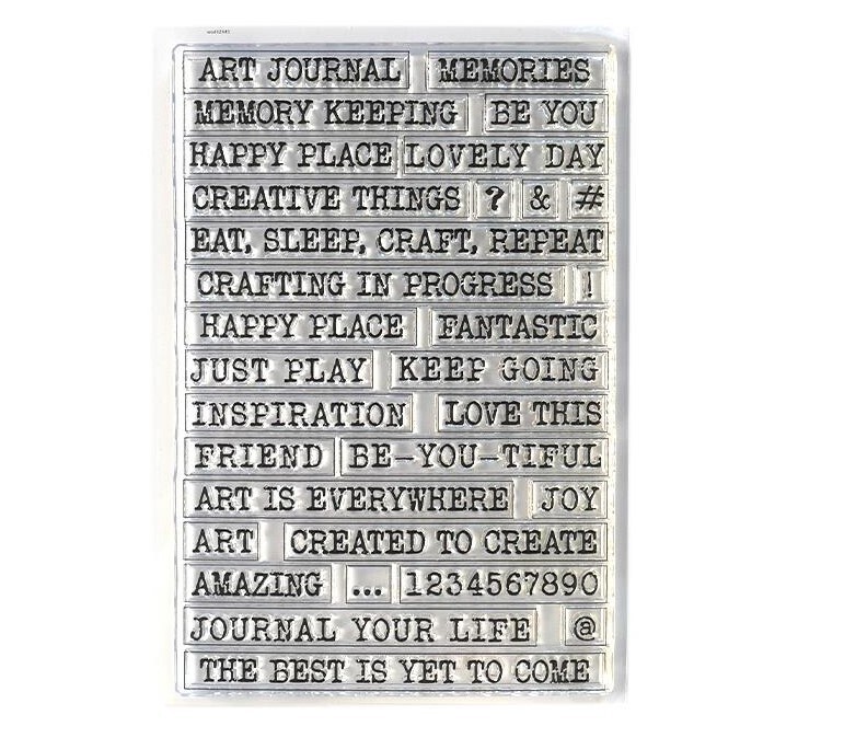 Elizabeth Craft Design - Clear Stamps - Journal Your Life - Journal Phrases 1