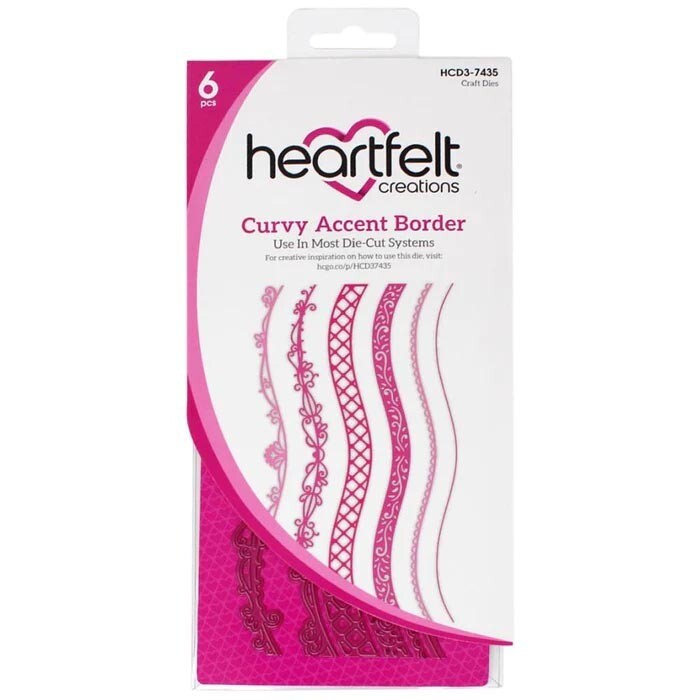 Heartfelt Creations - Die Set - Curvy Accent Border Dies