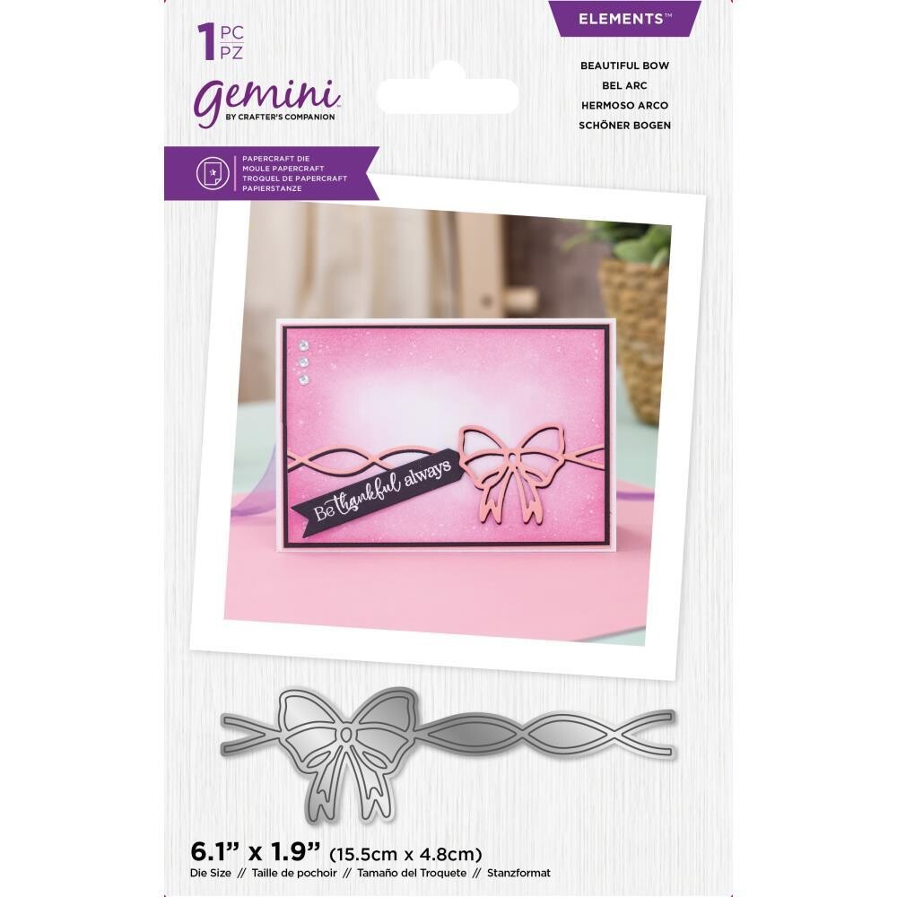 Crafter&#39;s Companion - Elements Die - Beautiful Bow