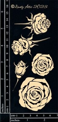 Dusty Attic - Chipboard - Alice Elements #13 - Roses