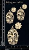 Dusty Attic - Chipboard - Alice Elements #10 - Eat Me Cupcakes