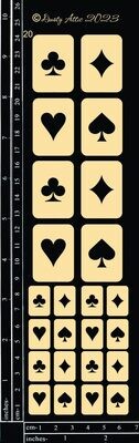Dusty Attic - Chipboard - Alice Elements #20 - Card Suits