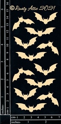 Dusty Attic - Chipboard - Halloween - Bats #2