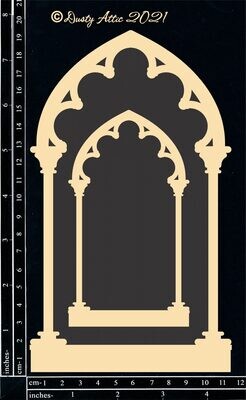 Dusty Attic - Chipboard - Halloween - Gothic Arch