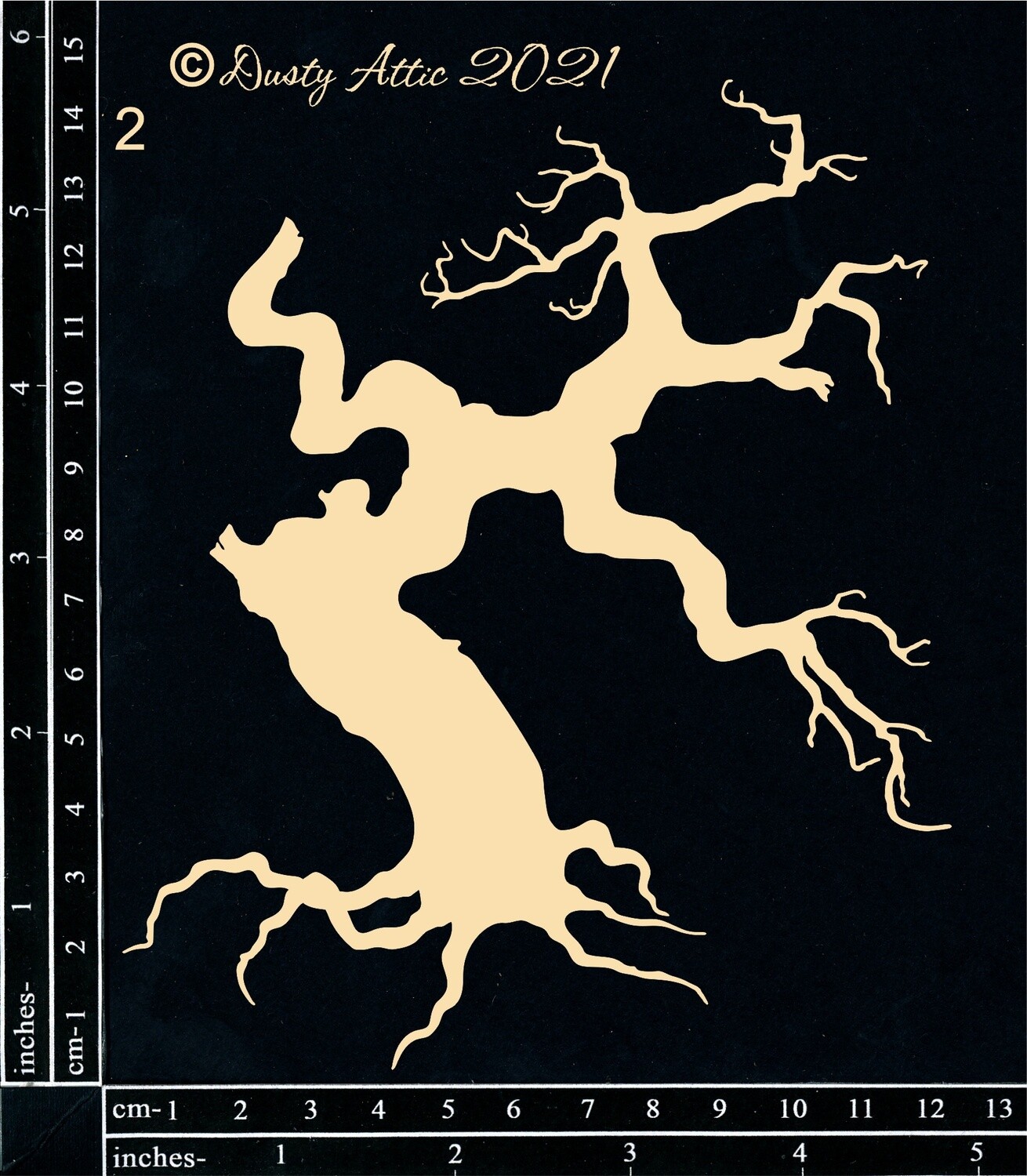Dusty Attic - Chipboard - Halloween - Spooky Tree #2