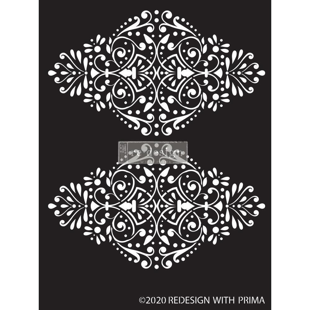 Prima Marketing - Re-Design Decor Stencil - Dotted Flourish