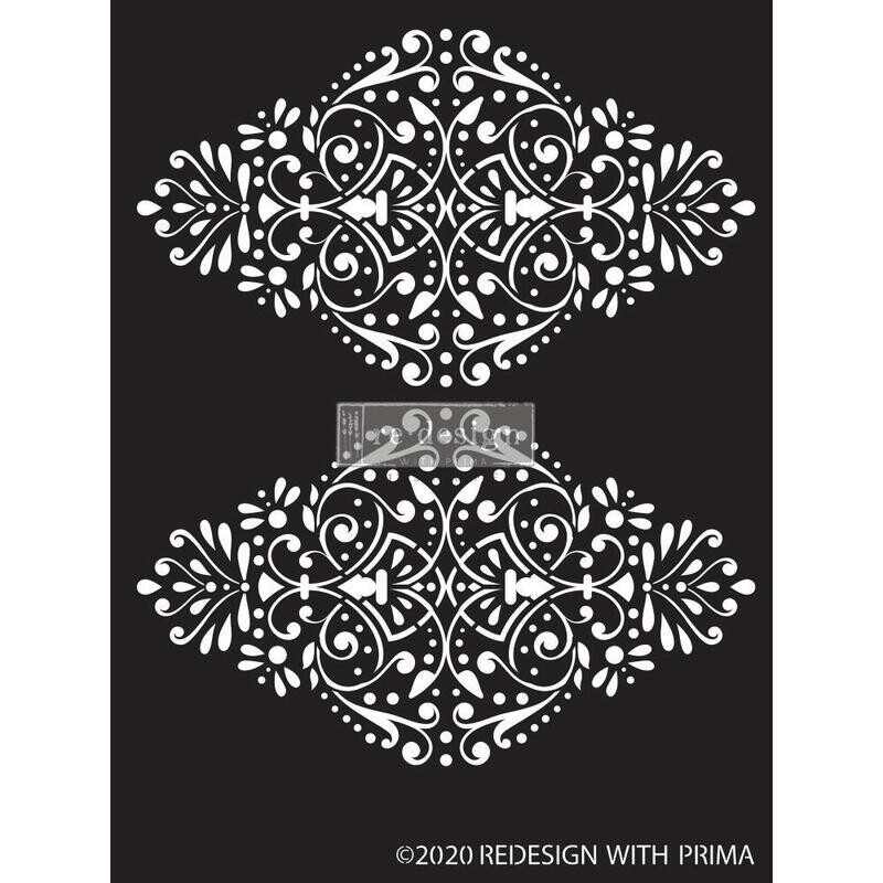 Prima Marketing - Re-Design Decor Stencil - Dotted Flourish