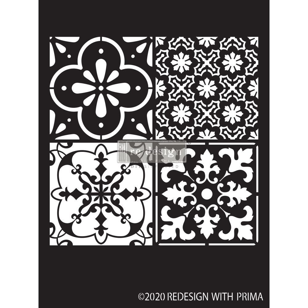 Prima Marketing - Re-Design Decor Stencil - Coastal Tile