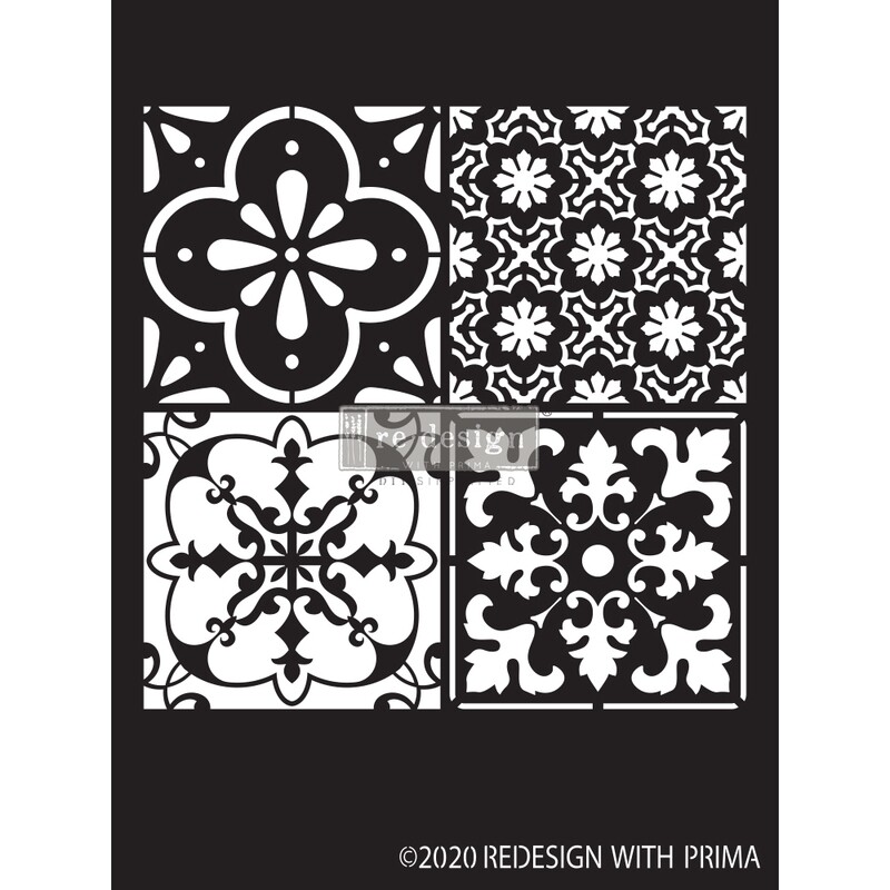 Prima Marketing - Re-Design Decor Stencil - Coastal Tile