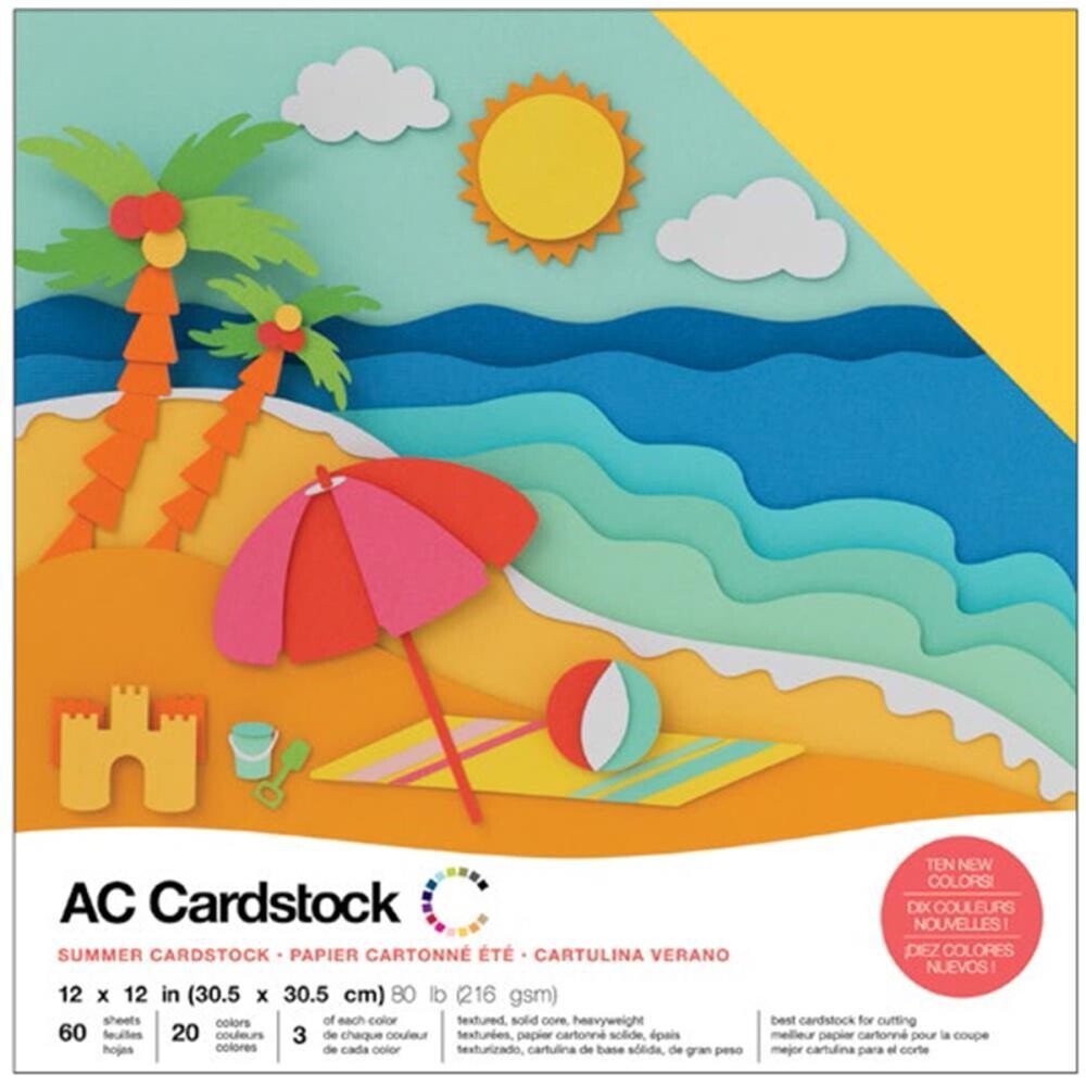 American Crafts - 12&quot;x12&quot; Cardstock - Summer