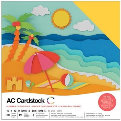 American Crafts - 12"x12" Cardstock - Summer