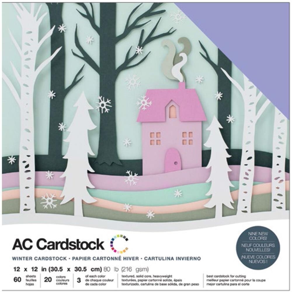 American Crafts - 12&quot;x12&quot; Cardstock - Winter