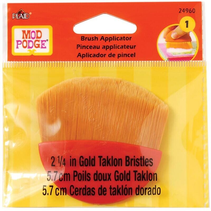 Plaid - Mod Podge - Brush Applicator - Gold Taklon