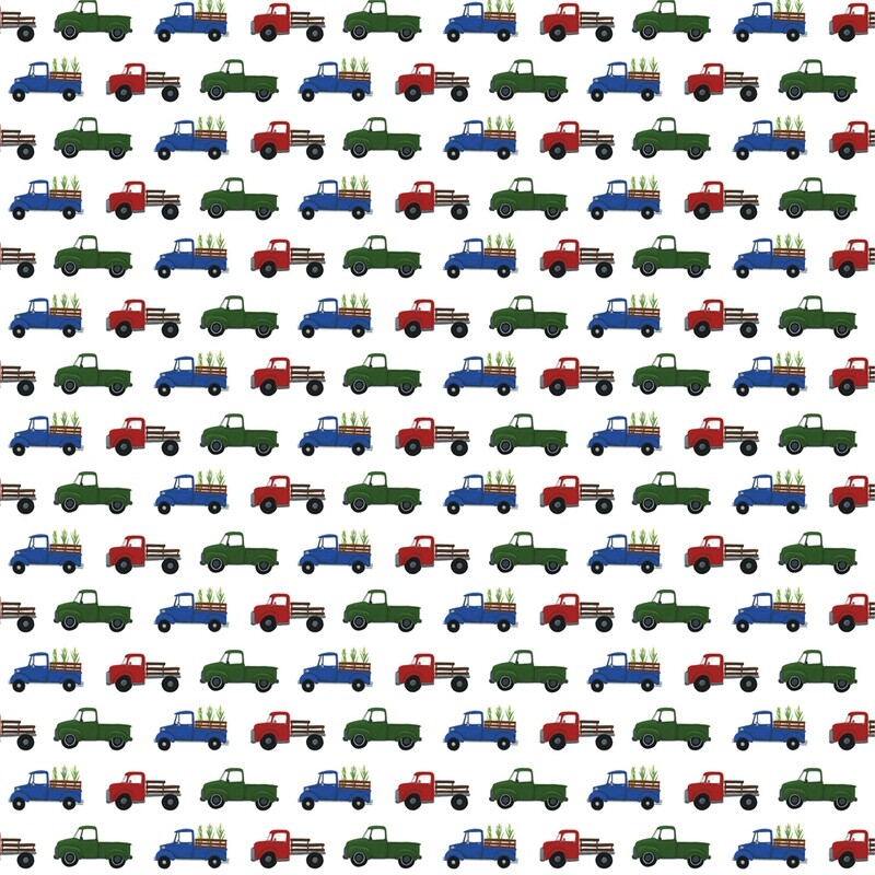 Echo Park - Down on the Farm - 12&quot;x12&quot; Double-sided Paper - Farm Trucks