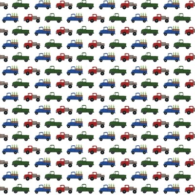 Echo Park - Down on the Farm - 12&quot;x12&quot; Double-sided Paper - Farm Trucks