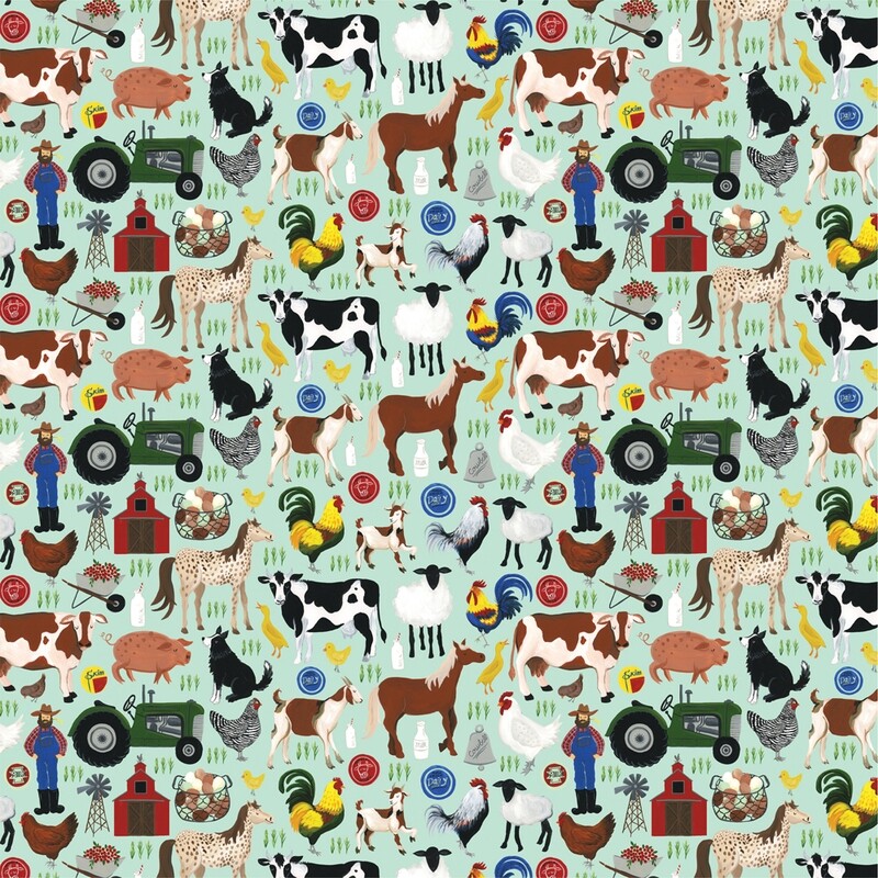 Echo Park - Down on the Farm - 12&quot;x12&quot; Double-sided Paper - Barnyard Friends