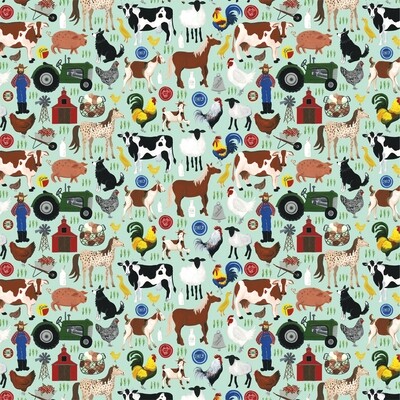 Echo Park - Down on the Farm - 12&quot;x12&quot; Double-sided Paper - Barnyard Friends