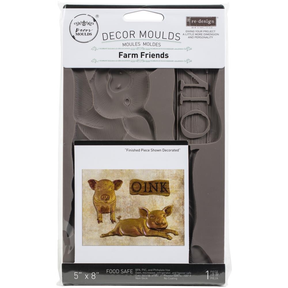 Prima Marketing - Re-Design Décor Mould - 5&quot;x8&quot; - Farm Friends