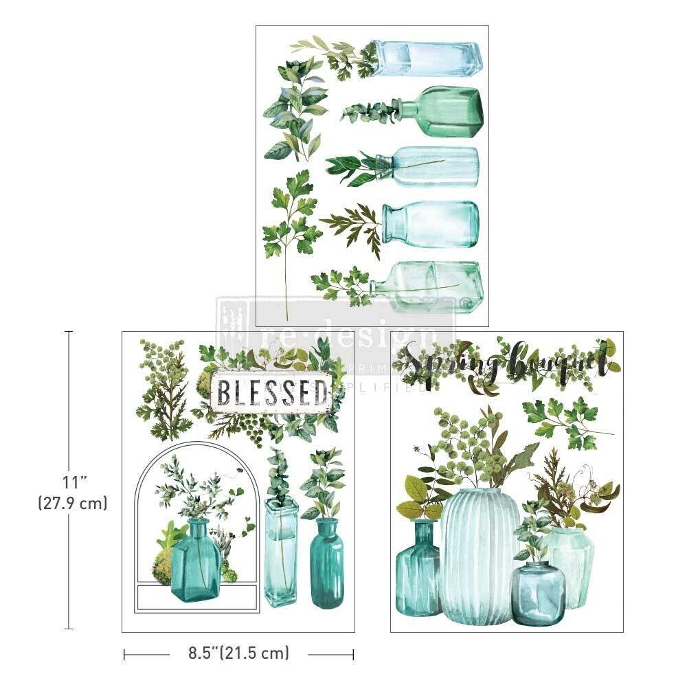 Prima Marketing - Re-Design Décor Transfers - Middy - Vintage Greenhouse