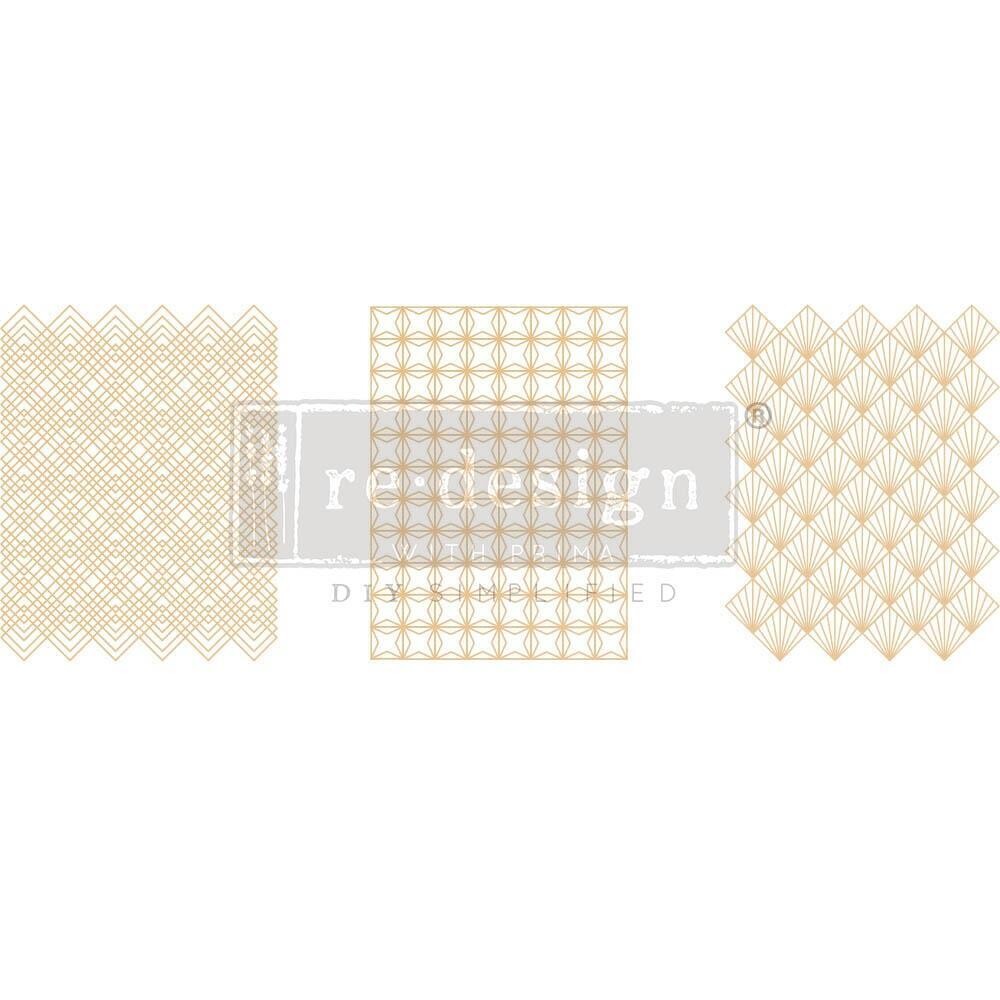 Prima Marketing - Re-Design Décor Transfers - Middy - Golden Art Deco