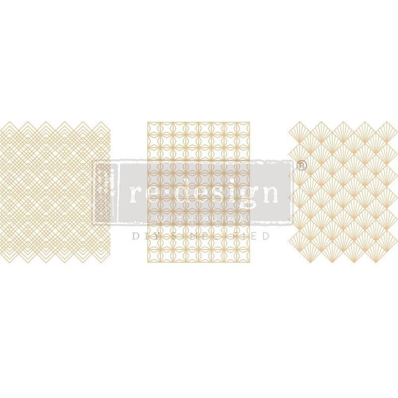 Prima Marketing - Re-Design Décor Transfers - Middy - Golden Art Deco