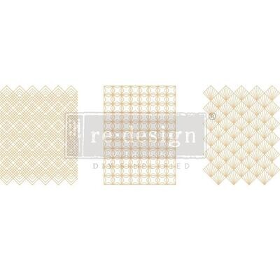 Prima Marketing - Re-Design Décor Transfers - Middy - Golden Art Deco