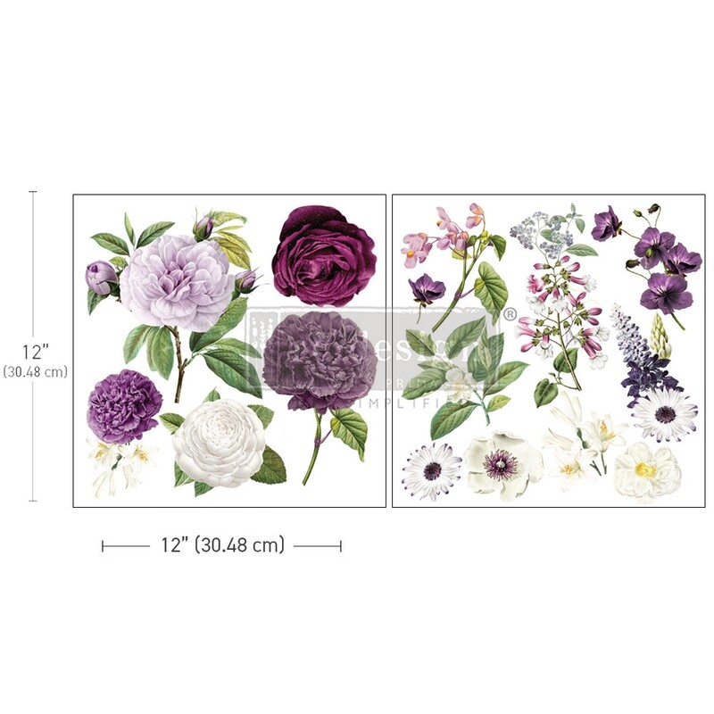 Prima Marketing - Re-Design Décor Transfers - Maxi - Majestic Blooms
