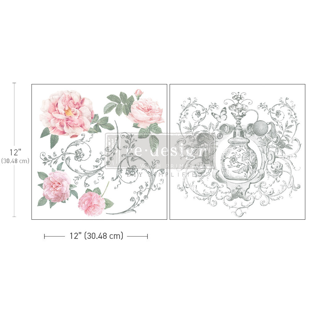 Prima Marketing - Re-Design Décor Transfers - Maxi - Odeur De Roses
