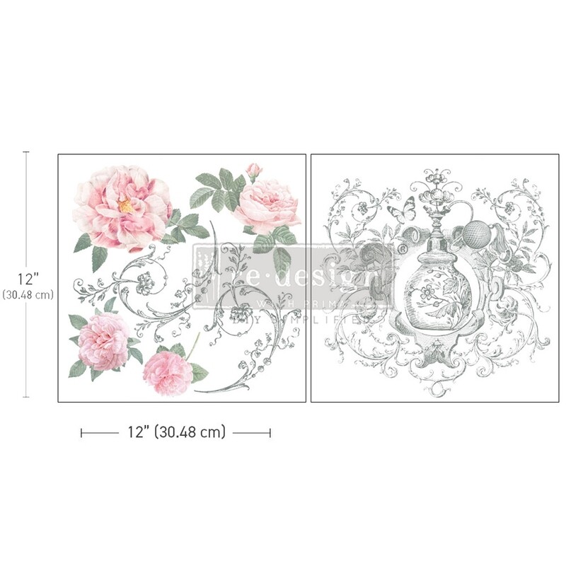 Prima Marketing - Re-Design Décor Transfers - Maxi - Odeur De Roses