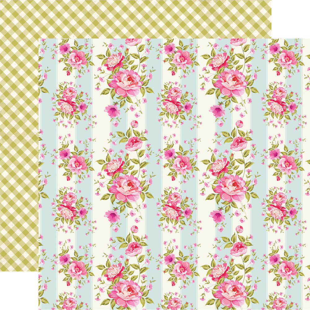 Echo Park - Grandma - 12&quot;x12&quot; Double-sided Paper - Vintage-Flora