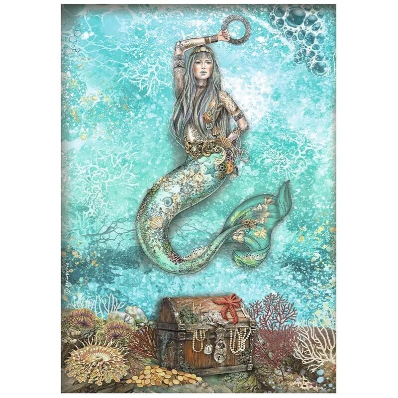 Stamperia - Songs of the Sea - A4 Rice Paper - Mermaid