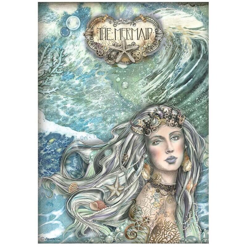 Stamperia - Songs of the Sea - A4 Rice Paper - The Mermaid