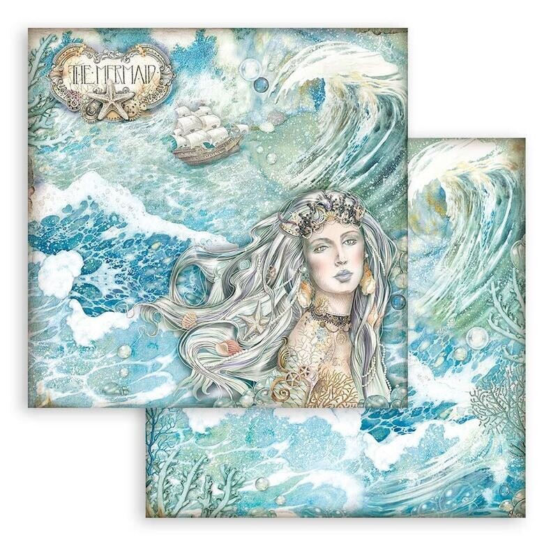 Stamperia - Songs of the Sea - 12&quot;x12&quot; Double-sided Paper - Mermaid