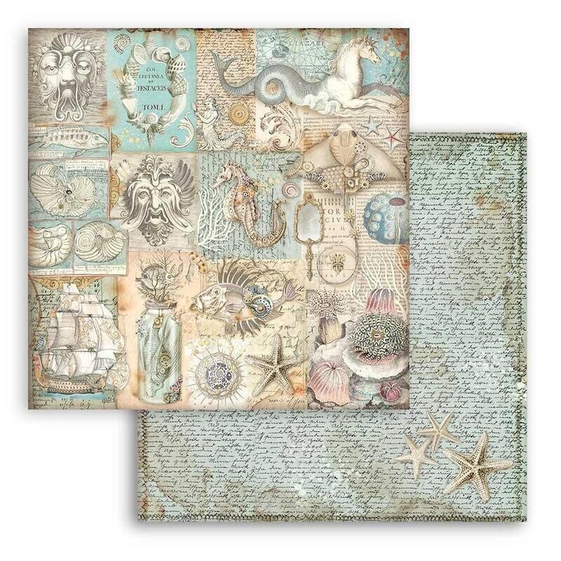 Stamperia - Songs of the Sea - 12&quot;x12&quot; Double-sided Paper - Texture