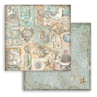 Stamperia - Songs of the Sea - 12&quot;x12&quot; Double-sided Paper - Texture