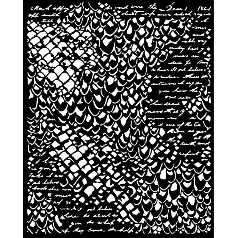 Stamperia - Thick Stencil - Songs of the Sea - Mermaid Scales