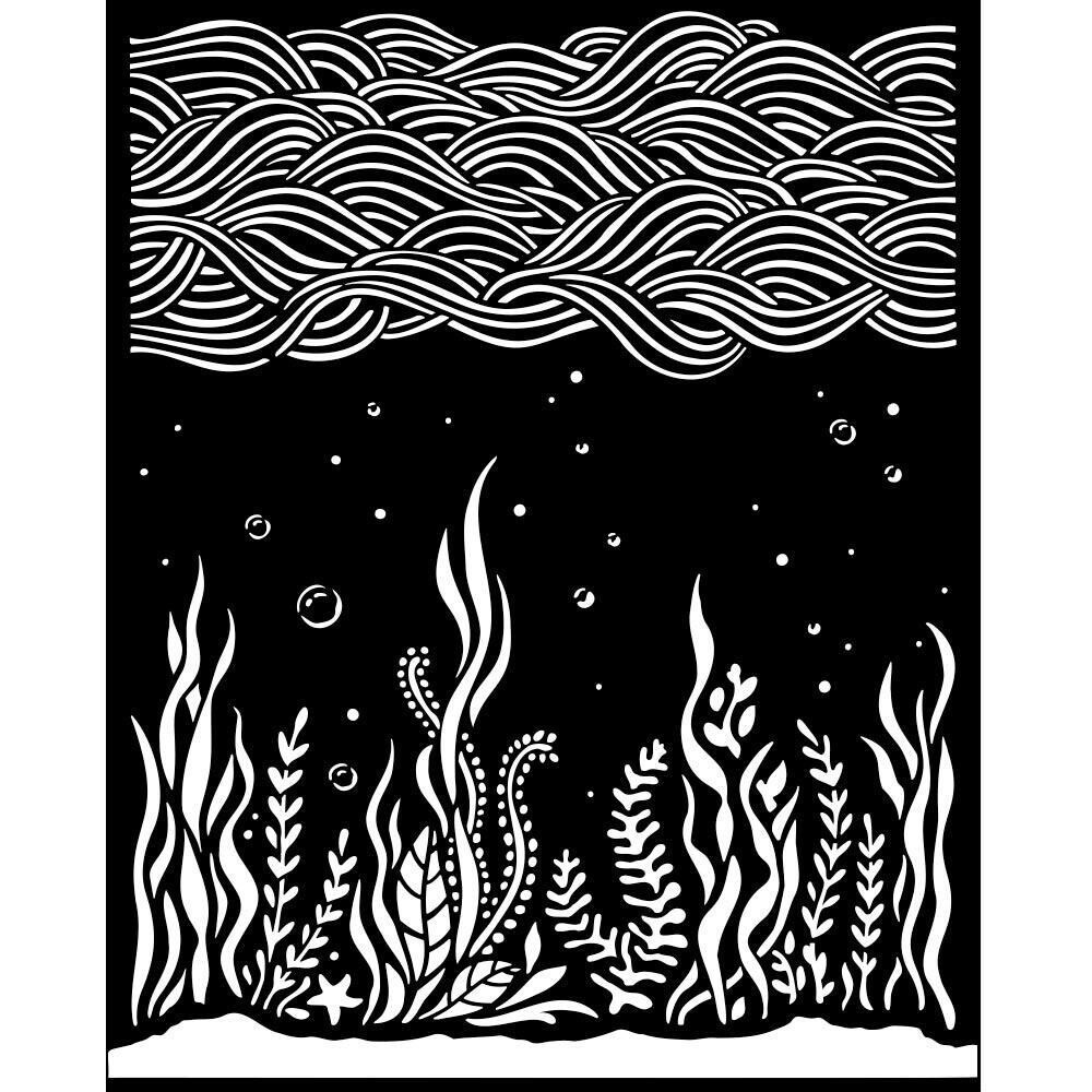 Stamperia - Thick Stencil - Songs of the Sea - Corals and Poseidonais