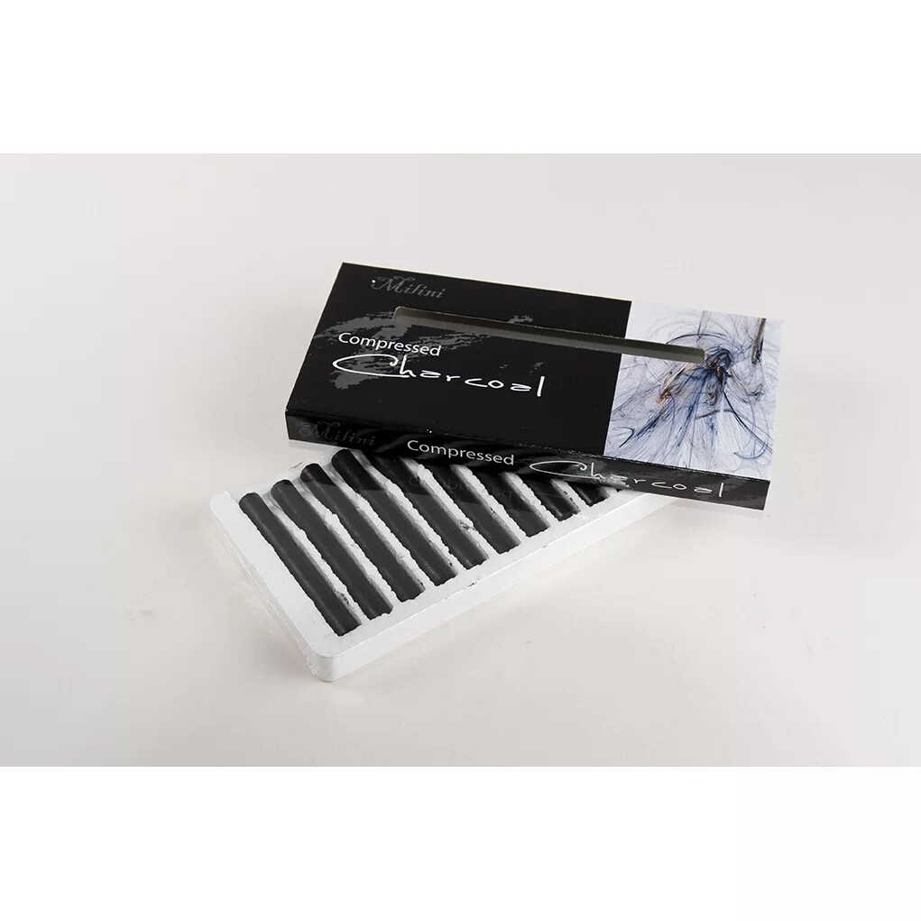 Milini - Compressed Charcoal - 12 sticks