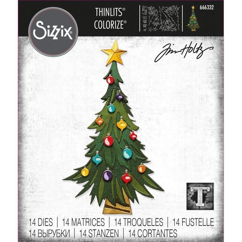 Sizzix - Thinlits by Tim Holtz - Trim a Tree - Colorize
