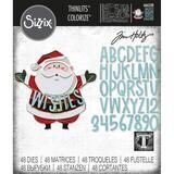 Sizzix - Thinlits by Tim Holtz - Santa Greetings - Colorize