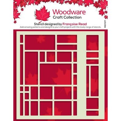 Woodware Craft Collection - Stencil - Abstract Grid